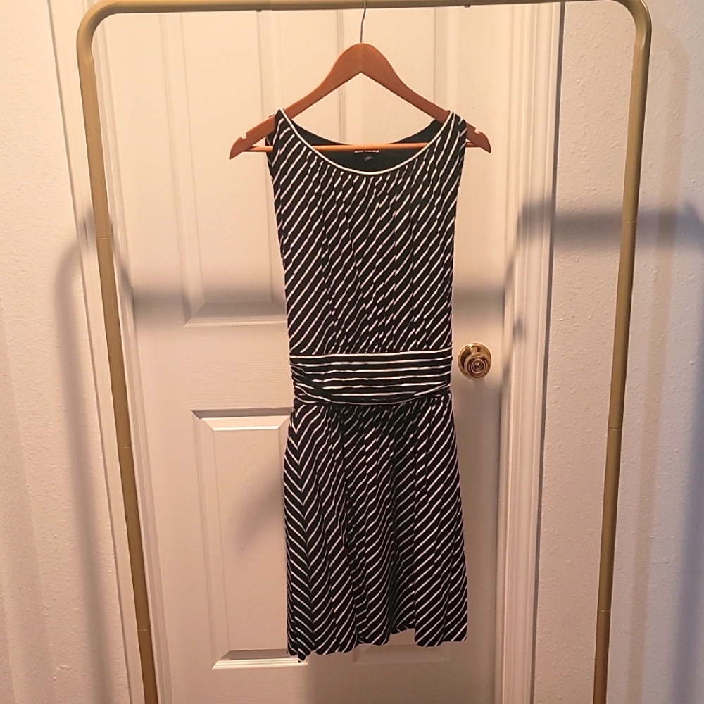 CCO ALL NEED TO GO!!  Express Black and White Striped Dress